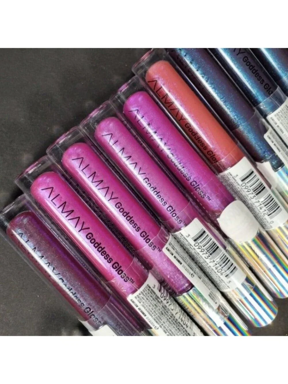 Almay Gel Lip Gloss Make Up Lip Care Goddess Gloss Blue Sparkle Ethereal Sealed
